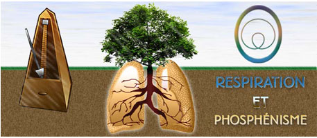 la respiration rythmée et Phosphénisme